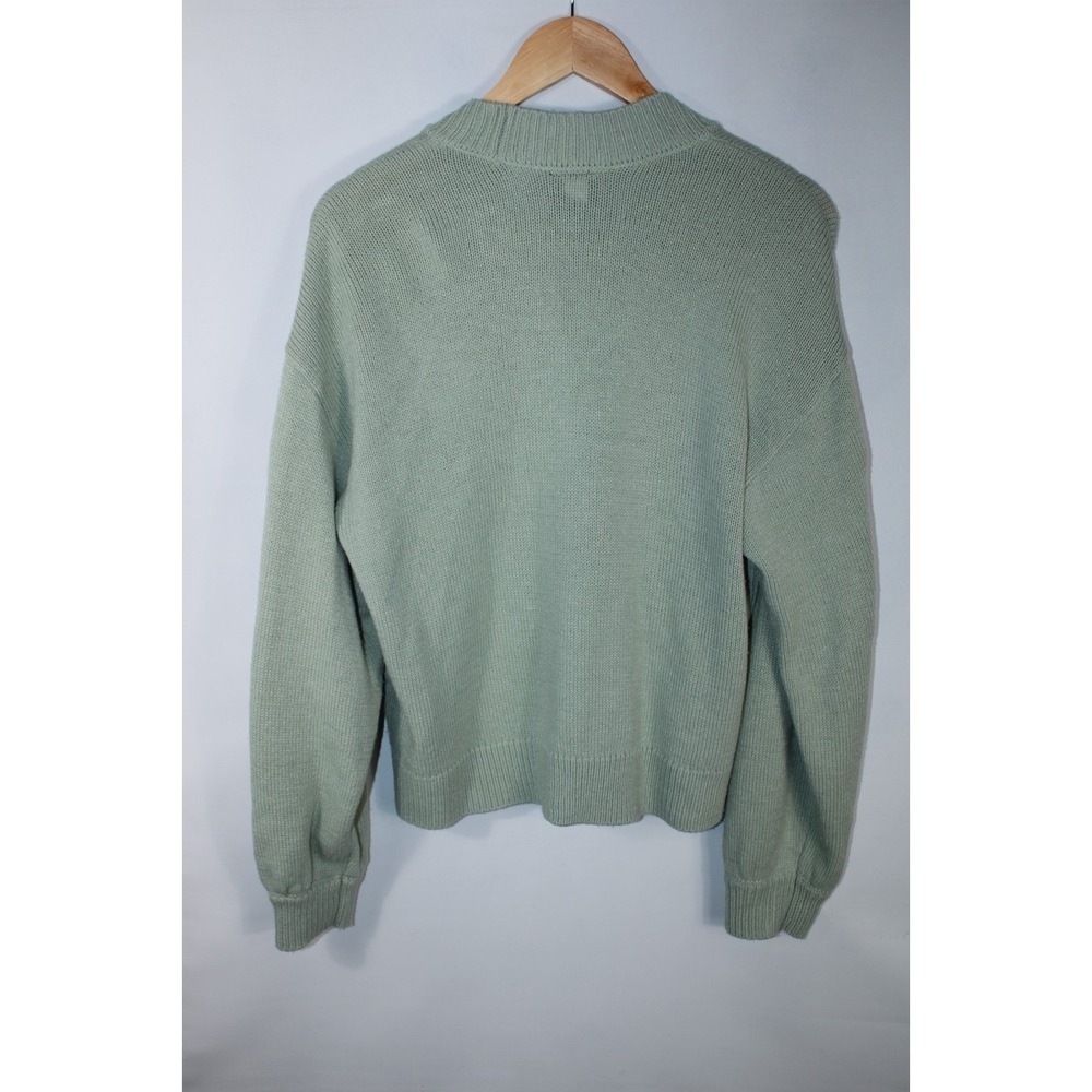 Hot Topic Hello Kitty Women's Small Multicolor Sage Green Knit Cardigan - Picture 9 of 11